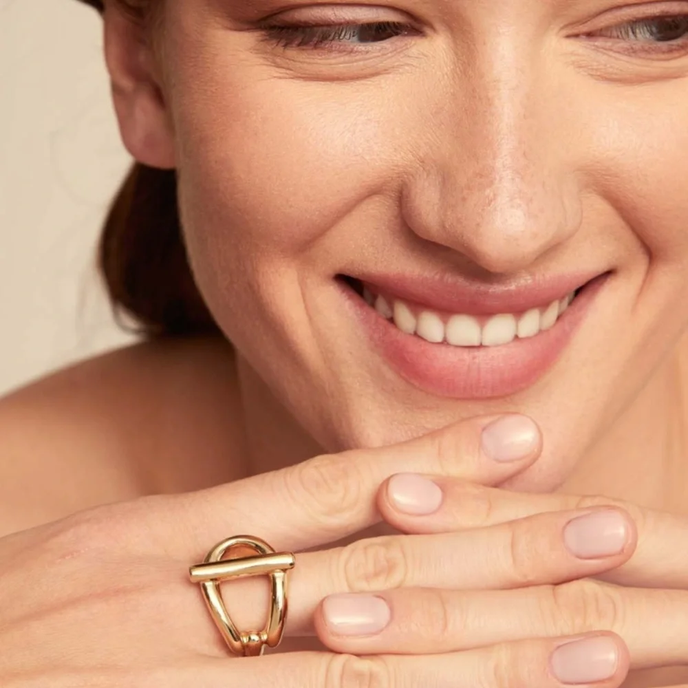 Uno de 50 youthful linked shaped ring - Picture 4 of 10